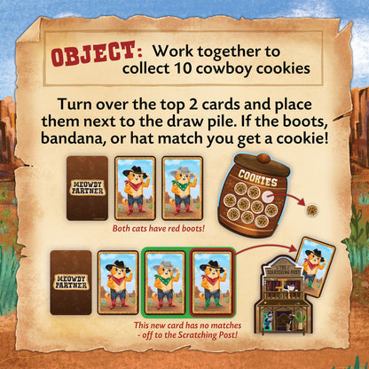 Peaceable Kingdom - Meowdy Partner Cooperative Board Game
