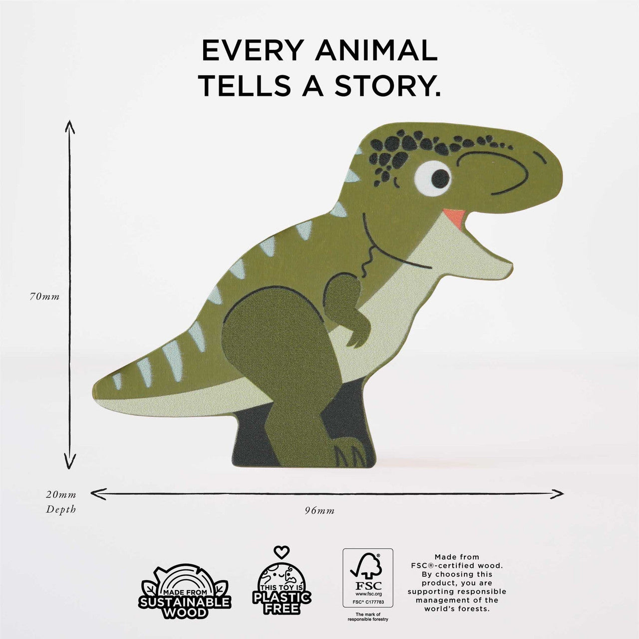 Le Toy Van - Jurassic Stacking Dinosaurs & Bag
