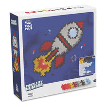Plus-Plus Puzzle by Number Rocket 500 piece box shown front-on against a white background