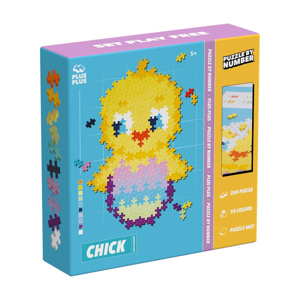Plus-Plus - Puzzle By Number - Chick 250pc