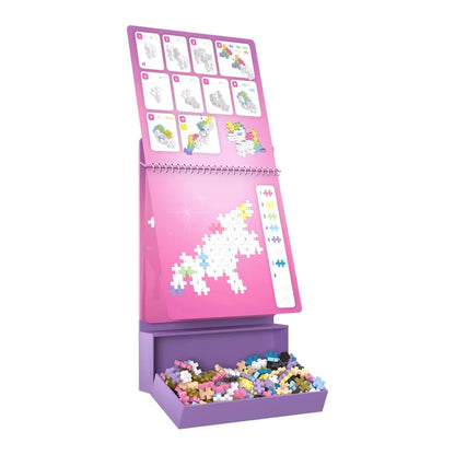 Plus-Plus Activity Pad Puzzle by Number Fairy Tale Unicorns 125 Pieces PP3989