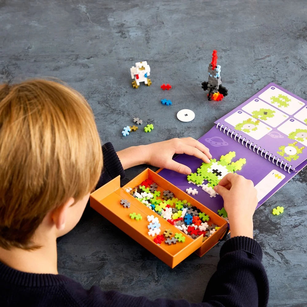 Plus-Plus Activity Pad Puzzle by Number Space 125 Pieces PP3990