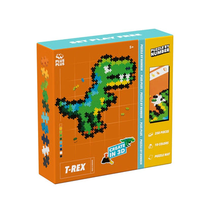 Plus-Plus Puzzle by Number T-Rex 250 Piece construction set PP4334