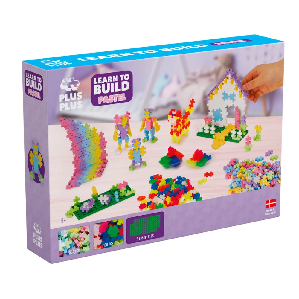 Plus-Plus Pastel Learn to Build 600 Piece construction set PP5009