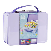 Plus-Plus Suitcase Pastel Metal PP7003 with 600 colourful construction pieces, baseplate and reusable metal storage case