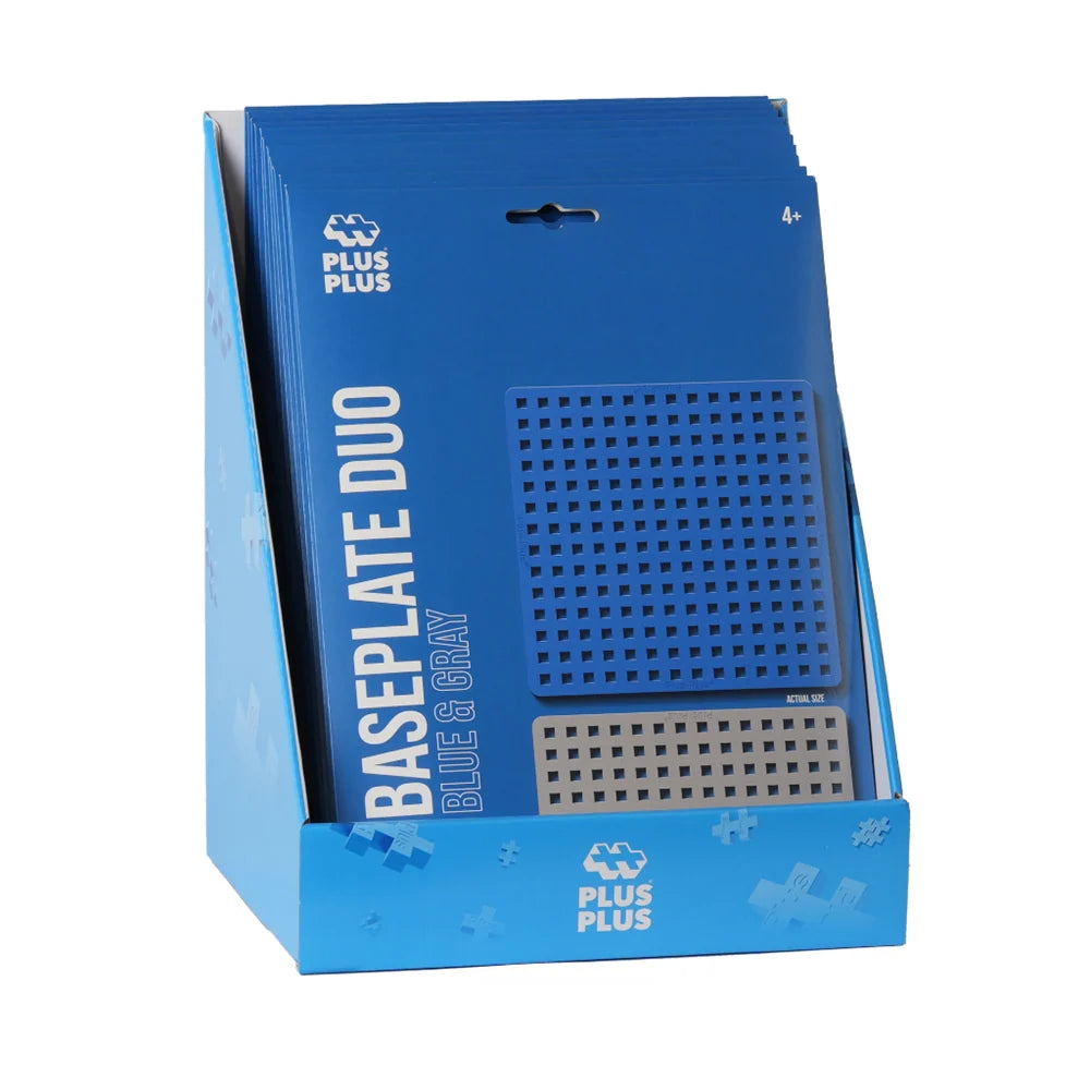 Plus-Plus Baseplates Display Blue and Grey 2 Piece Set PP7249