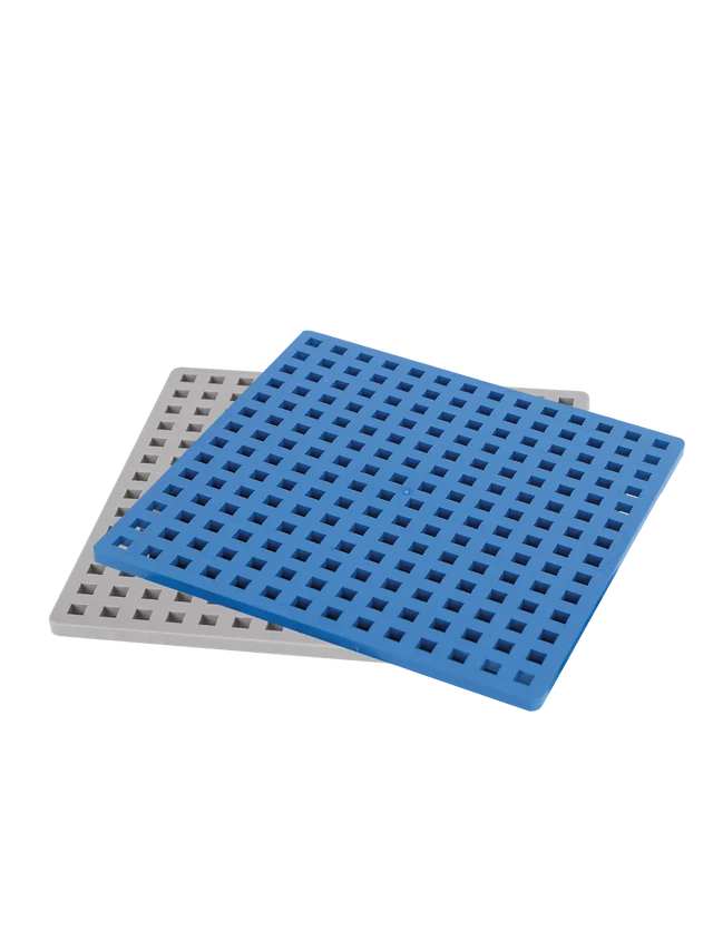 Plus-Plus Baseplates Blue & Grey - 2 Pack, 11.5cm Building Base