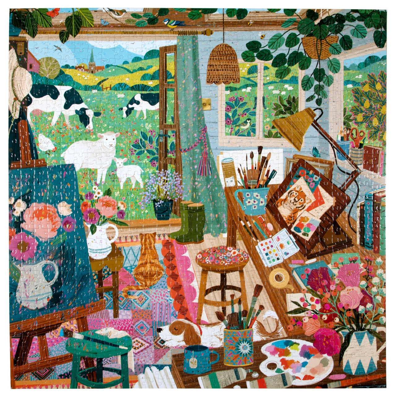 eeBoo 1000pc - Artist's Cottage Puzzle