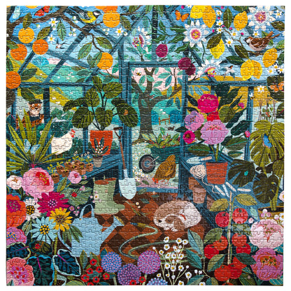 eeBoo 1000pc - English Greenhouse Puzzle