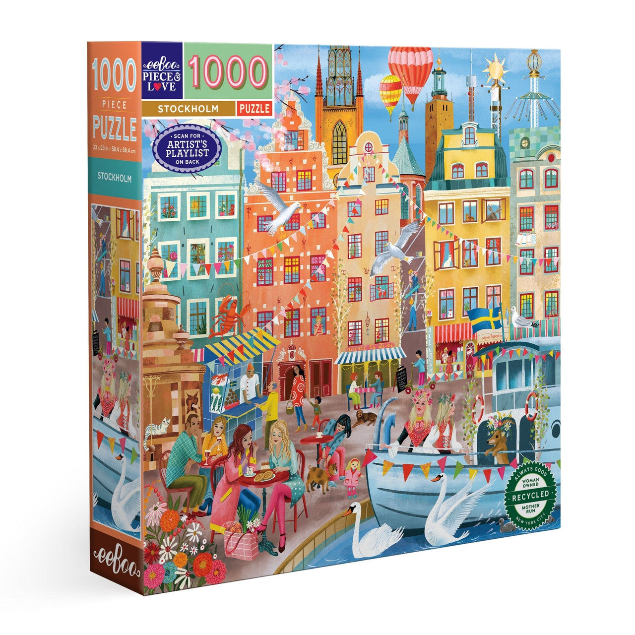 eeBoo 1000pc - Stockholm Puzzle