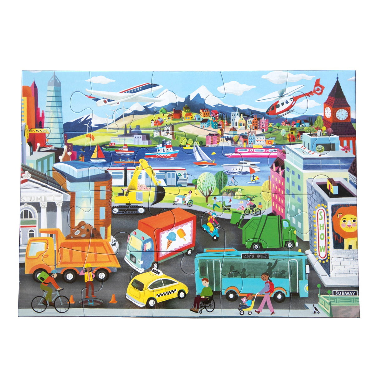 eeBoo 20pc - Vehicles Puzzle