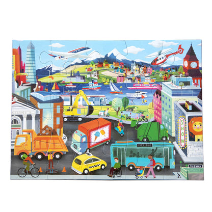 eeBoo 20pc - Vehicles Puzzle