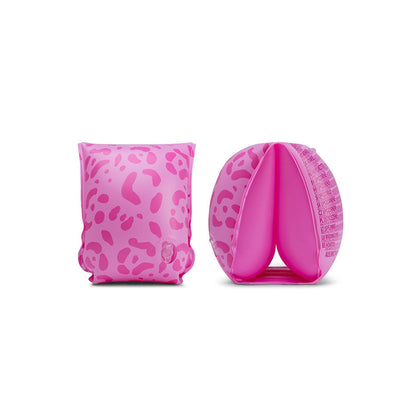 Swim Essentials - Swim Arm Bands - Pink Leopard, 2-6 years