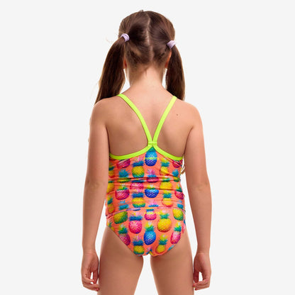 Funkita Toddler Girls Printed One Piece Pinky Piney Swimsuit Chlorine Resistant Swimwear