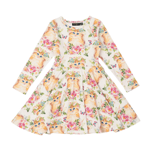 Kitty Kats Long Sleeve Waisted Dress