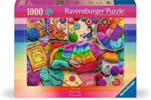 Ravensburger 1000pc- Vintage Knitting and Crochet Puzzle