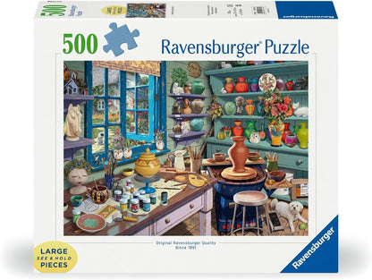 Ravensburger 500pc - Pottery Studio Sanctuary Large Format Puzzle