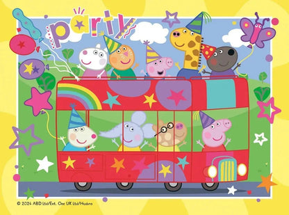 Ravensburger  -  Peppa Pig 4 in a Box - 12, 16, 20, 24pc Puzzles