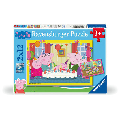 Ravensburger 2x12pc - Peppa Pig, Time To Celebrate Puzzle