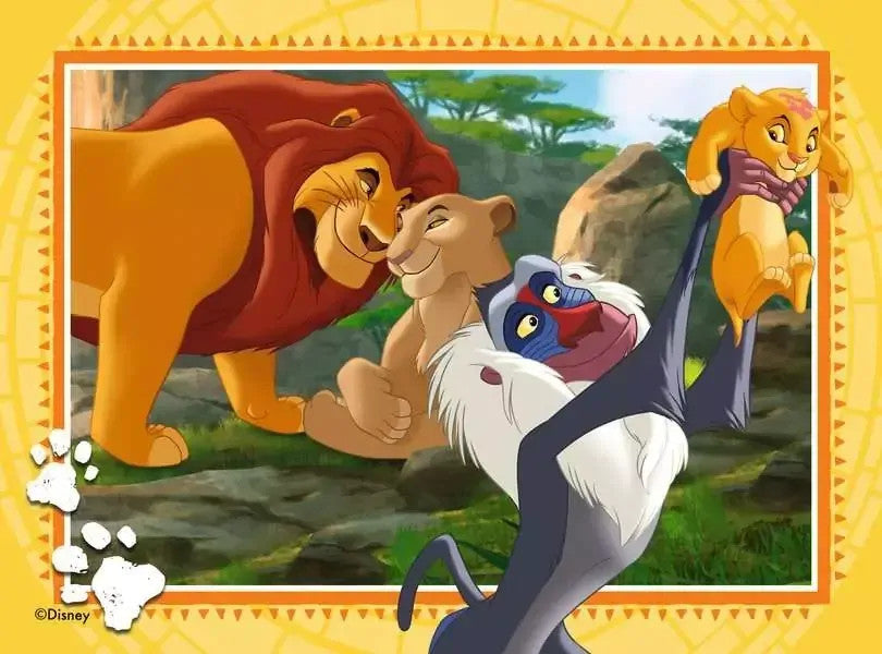 Ravensburger  - Disney The Lion King 4 in a Box - 12, 16, 20, 24pc Puzzles