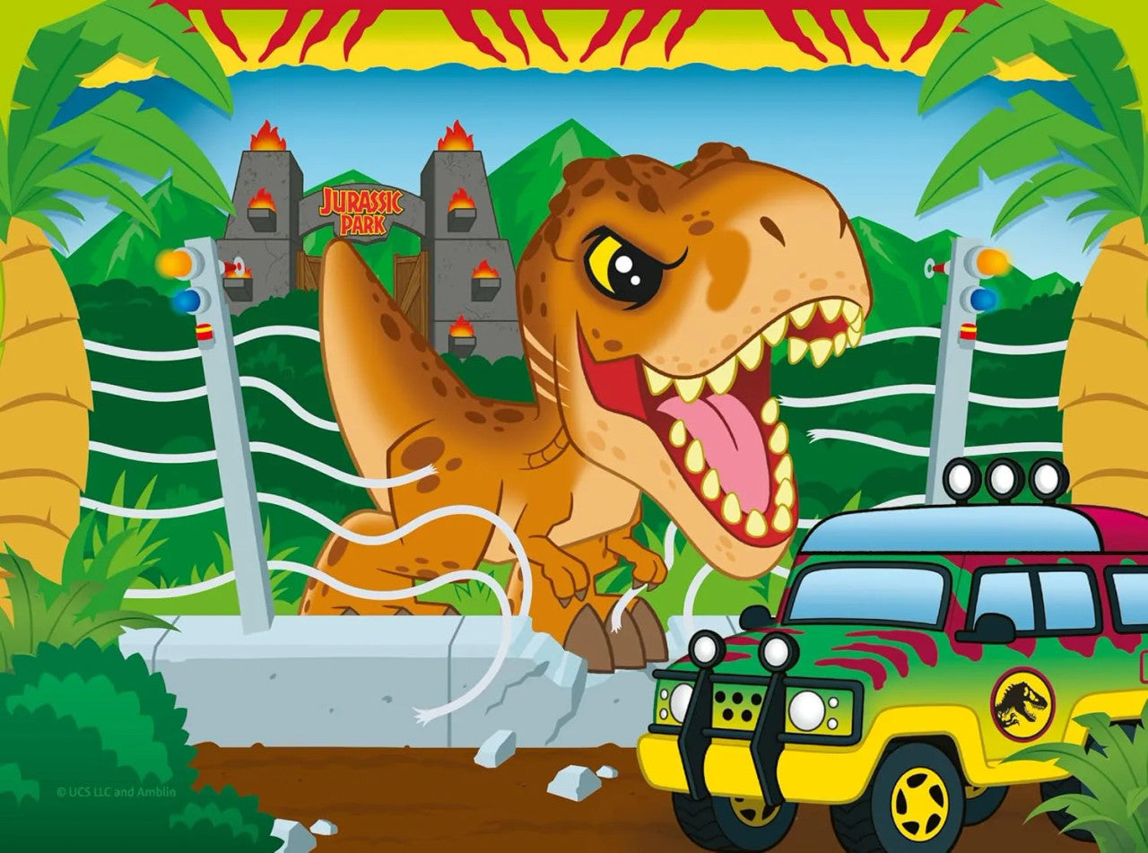 Ravensburger - Jurassic World Explorers 4 in a Box - 12, 16, 20, 24pc Puzzles