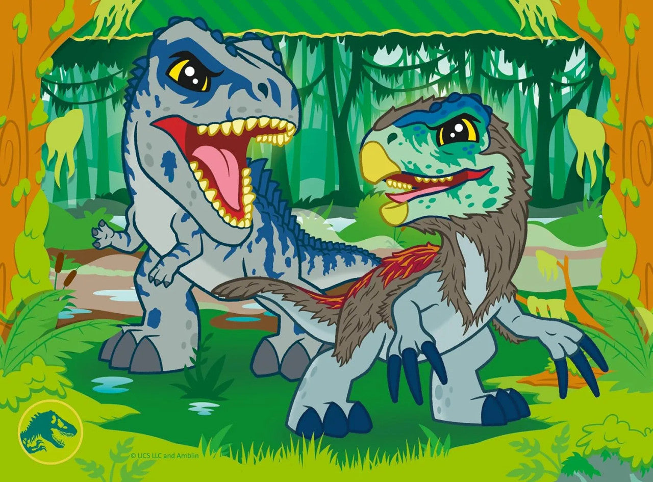 Ravensburger - Jurassic World Explorers 4 in a Box - 12, 16, 20, 24pc Puzzles