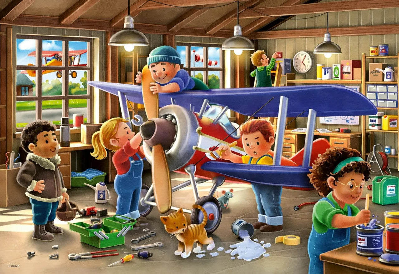 Ravensburger 2x24pc - Planes and Trains Puzzle
