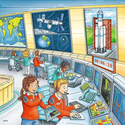 Ravensburger 3x49pc - Tom & Mia go on a Space Mission Puzzle