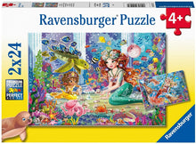 Ravensburger 2x24pc- Mermaid Tea Party Puzzle