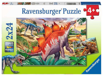 Ravensburger 2x24pc - Jurassic Wildlife Puzzle