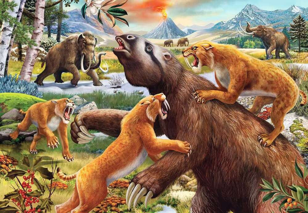 Ravensburger 2x24pc - Jurassic Wildlife Puzzle