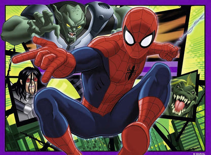 Ravensburger - Marvel Ultimate Spider-Man 4 In A Box Puzzles - 12, 16, 20, 24pc