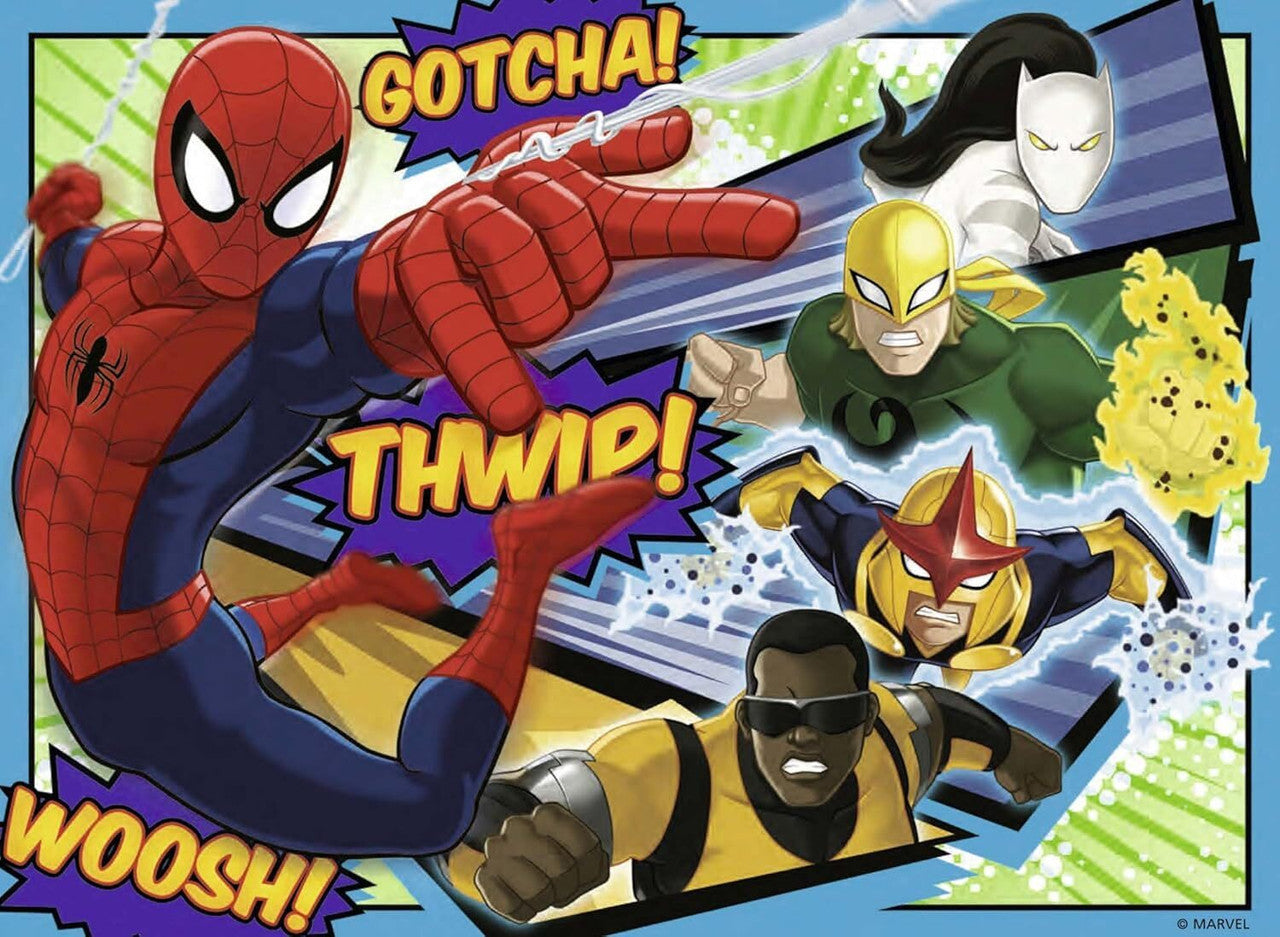 Ravensburger - Marvel Ultimate Spider-Man 4 In A Box Puzzles - 12, 16, 20, 24pc