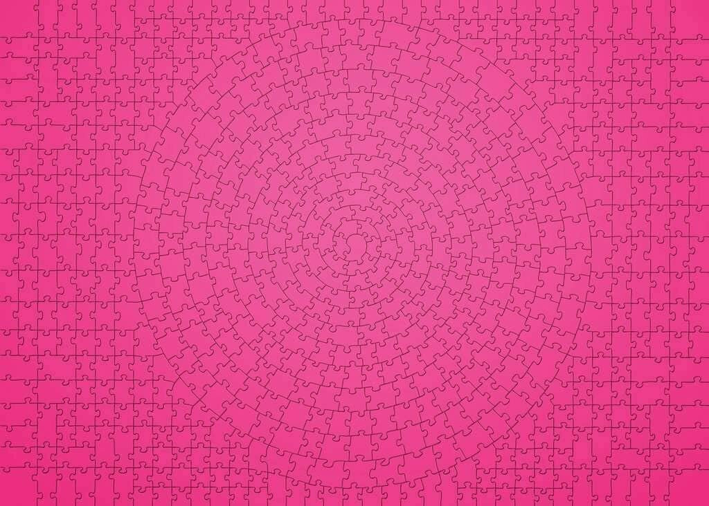 Ravensburger - KRYPT Pink Spiral Puzzle 654pc