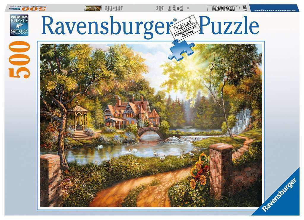 Ravensburger 500pc - Cottage by the River Puzzle