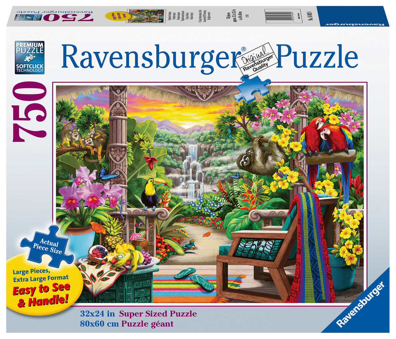 Ravensburger 750pc - Tropical Retreat Large Format Puzzle