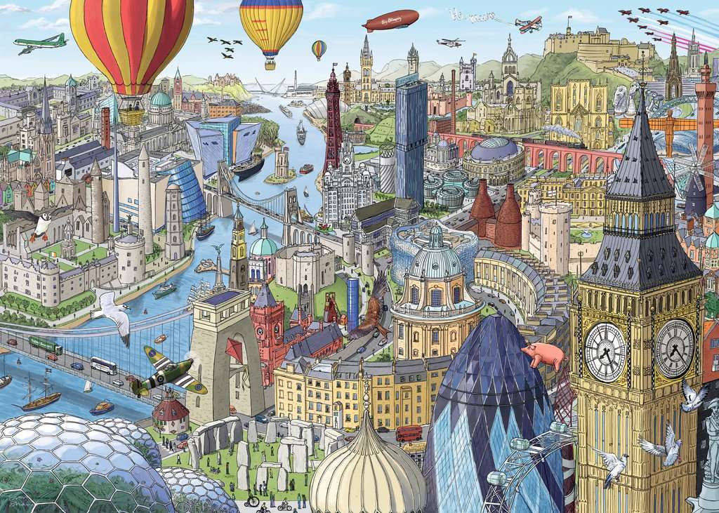 Ravensburger 1000pc - Around the British Isles Puzzle