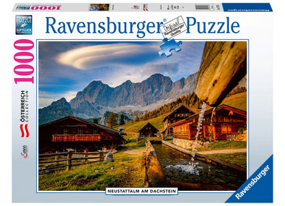 Ravensburger 1000pc - Neustattalm, Dachstein Mountains Puzzle