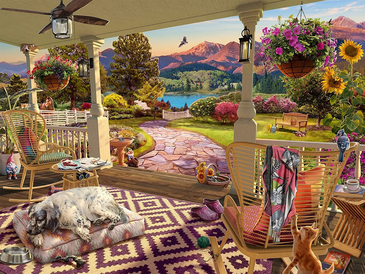 Ravensburger 750pc - Cozy Front Porch Large Format Puzzle