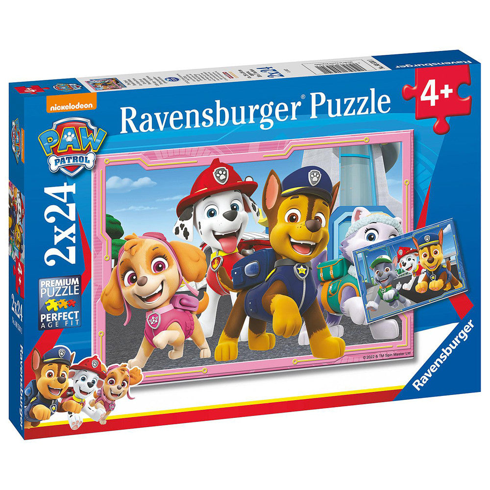 Ravensburger  2 x 24pc - Paw Patrol Dog Heroes Puzzle