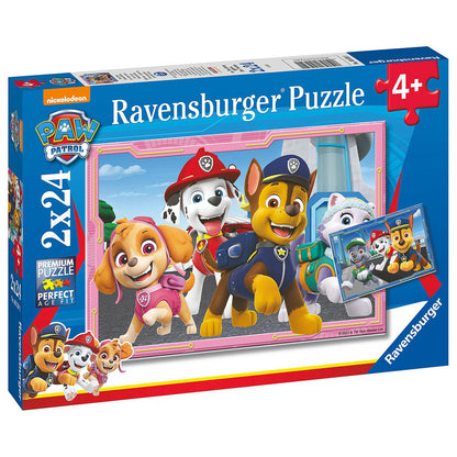 Ravensburger  2 x 24pc - Paw Patrol Dog Heroes Puzzle