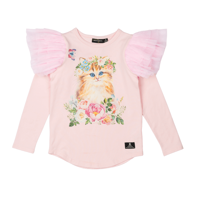 Kitty Kat Long Sleeve T-Shirt - Teen