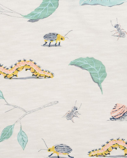 Fox & Finch - Bug Print Long Sleeve Onesie (sizes 000-0)