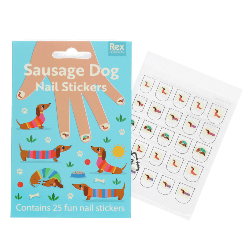 Rex London - Nail Stickers - Sausage Dog