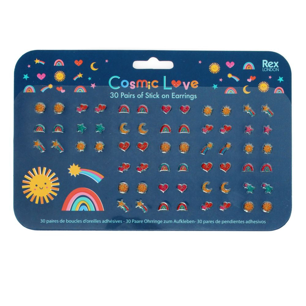 Rex London - Stick on Earrings – Cosmic Love