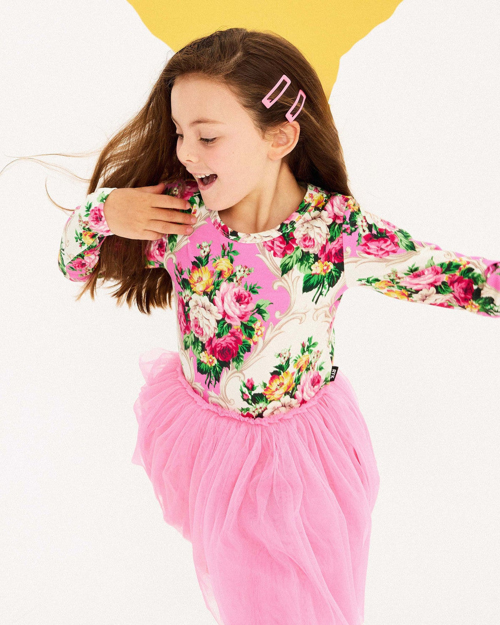 Rock Your Baby - Rosette Long Sleeve CIRCUS Dress