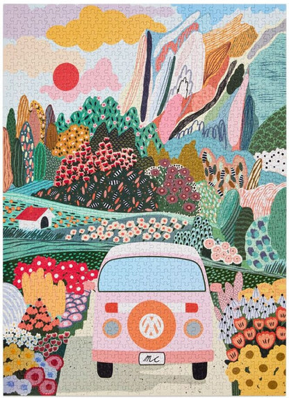 WerkShoppe 1000pc – Road Trip Puzzle
