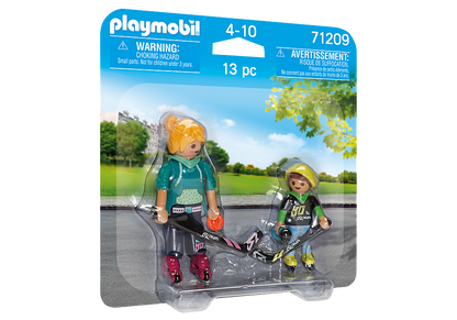 Playmobil  - Duo Pack - Mother with Child playing Roller Hockey | 72109
