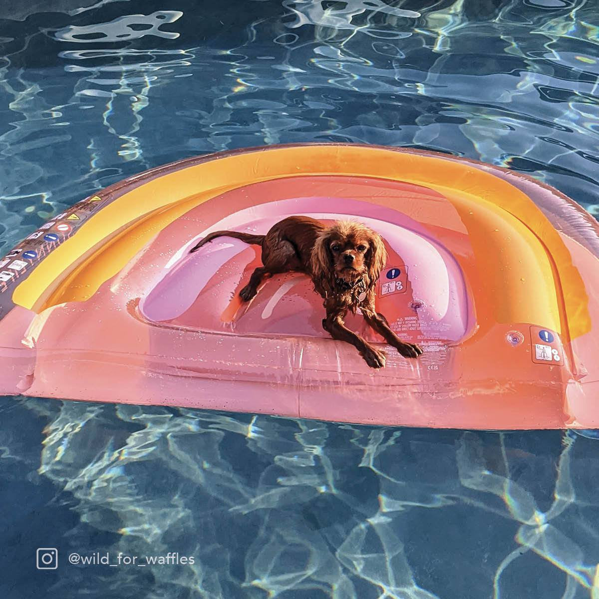 Sunnylife - Float Away Lie On Rainbow - Peachy Pink