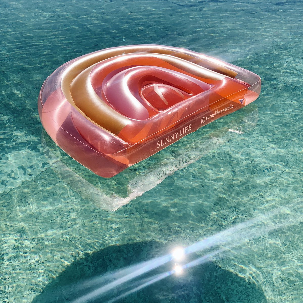 Sunnylife - Float Away Lie On Rainbow - Peachy Pink